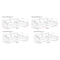 Ъглов Диван Холивуд new 266/184/90