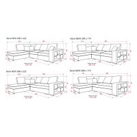 Ъглов диван Сена new 266/174/106